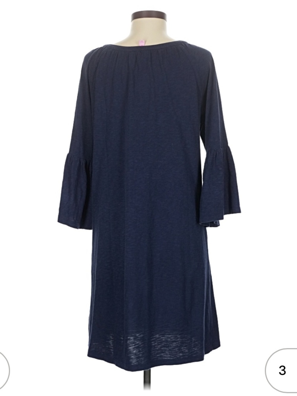 Lilly Pulitzer Navy 3/4 Bell Sleeve Dress - Picture 2 of 9